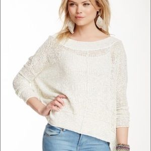 Free People These Days Open Knit Pullover Sweater